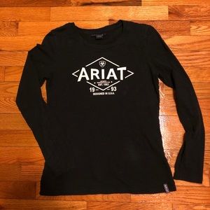 Ariat long sleeve logo T-shirt black small